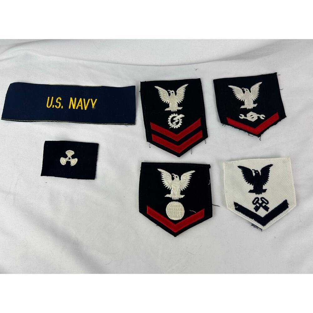 Vintage US Navy Rating Badge Patch Lot Petty Officer Uniform Insignia